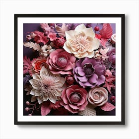 Paper Flowers 15 Art Print