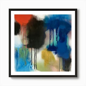 Color Story, Bold Art, Abstract Painting, Pastel, Cloud Art, Rainbow Art, Colourful Art, Sky, Scenery, Expressionist Art Print