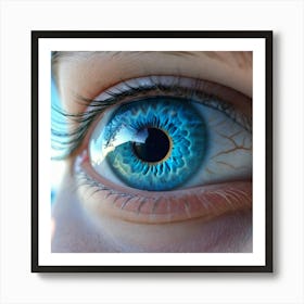 Blue Eye 9 Art Print