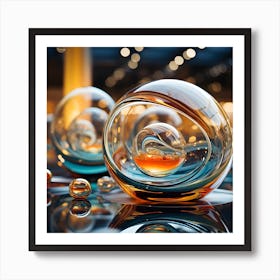 Glass Spheres 8 Art Print