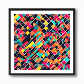 Abstract Geometric Pattern 14 Art Print