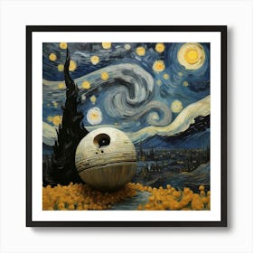 Star Wars Death Star art 1 Art Print