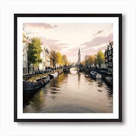 Amsterdam Canal Art Print