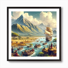 Voyage Of The Seven Seas Art Print