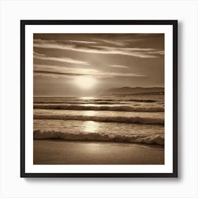 Photograph - Sunset On The Beach 2 Art Print