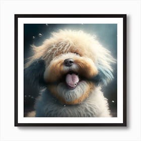 Happy Dog Art Print