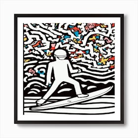 Surfer Art Print