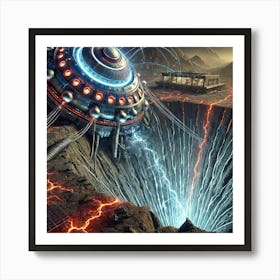 Mantlequake Array Targeting Tectonic Plates Art Print