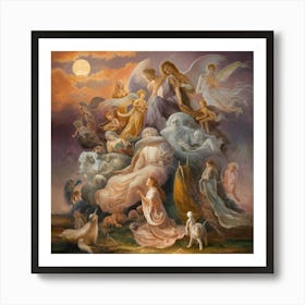 Night Of The Angels Art Print