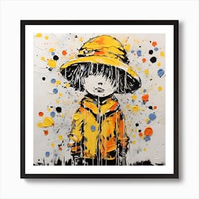 Little Yellow Hat Art Print