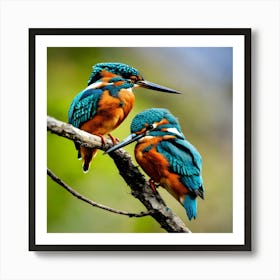 Kingfishers Art Print