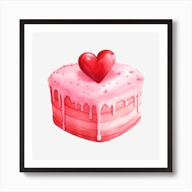 Valentine'S Day Cake 9 Art Print