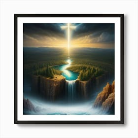 Cross Across One Art Print