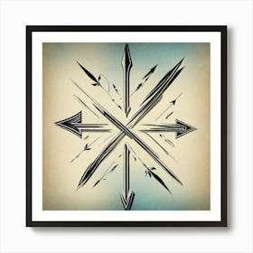 Compass design Art Print