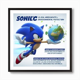 Sonic The Hedgehog 24 Art Print
