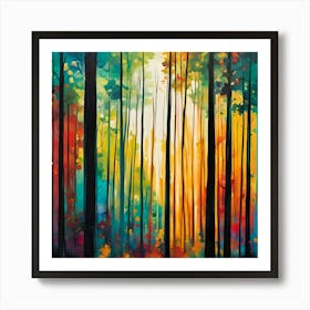 Forest Sunrise Art Print