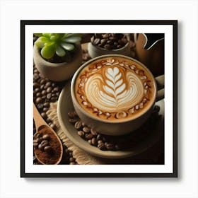 Coffee Art 14 Art Print