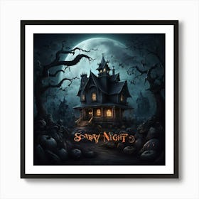 Scary Night 3 Art Print