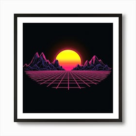 80'S Landscape Art Print