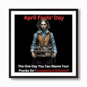 April Fools' Day: The one day you can blame your pranks on 'unexpected glitches Art Print
