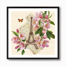 Paris Eiffel Tower 1 Art Print