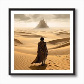 Dune Fan Art Yellow Art Print