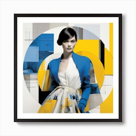 Blue And Yellow Art Print