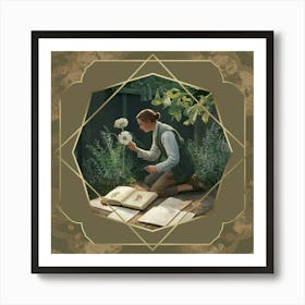 Gold Frame Art Print