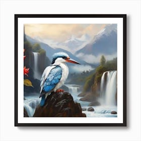 Kingfisher Watching Art Print