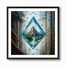 Ice Diamond Art Print