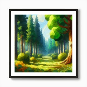 Forest Path Poster