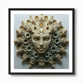 Face With Gears Art Print