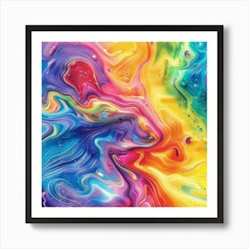 Rainbow Vortex (5) Art Print