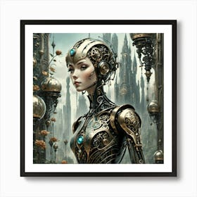 the cyborg dreams of fission chips Art Print