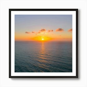 Sunrise Over The Ocean Art Print