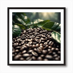 Coffee Beans In The Forest 4 Art Print