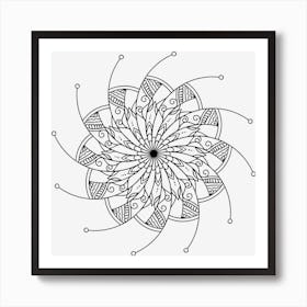 Spiral Mandala 02 Art Print