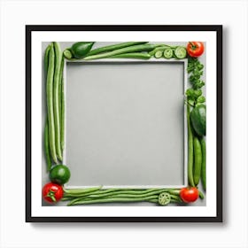 Vegetable Frame 5 Art Print