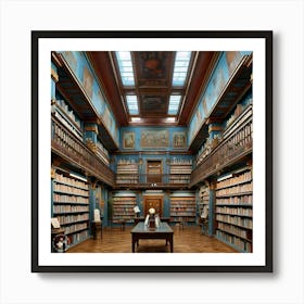 Library Of The University Of Vienna Art Print