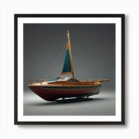 Default Create Unique Design Of Boat 2 Art Print