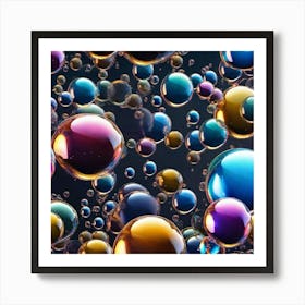 Bubbles Stock Videos & Royalty-Free Footage 3 Art Print