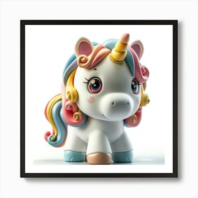 Unicorn Figurine 66 Art Print