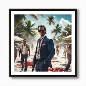 Patrick bateman ~ dead island Art Print