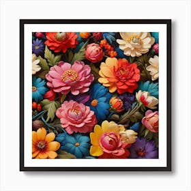 Floral Wallpaper Art Print