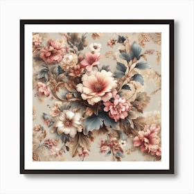 Floral Wallpaper 2 Art Print