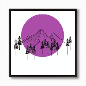 Purple Mountains Art Print