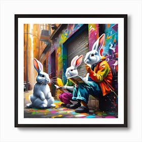 Rabbits Art Print