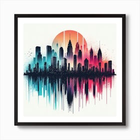 Cityscape Canvas Art Art Print