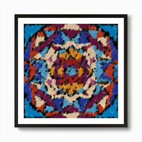 Orbital Rays Mandala Art Print