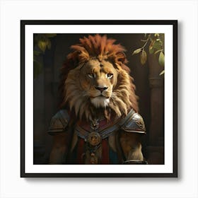 Default Lion Character Art Print 1 Art Print